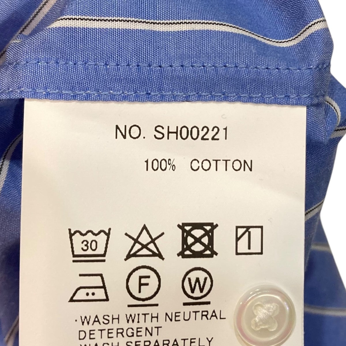 新品未使用＊タグ付き　STILL BY HAND ストライプシャツ STILL BY HAND スティルバイハンド ストライプ レギュラーカラー