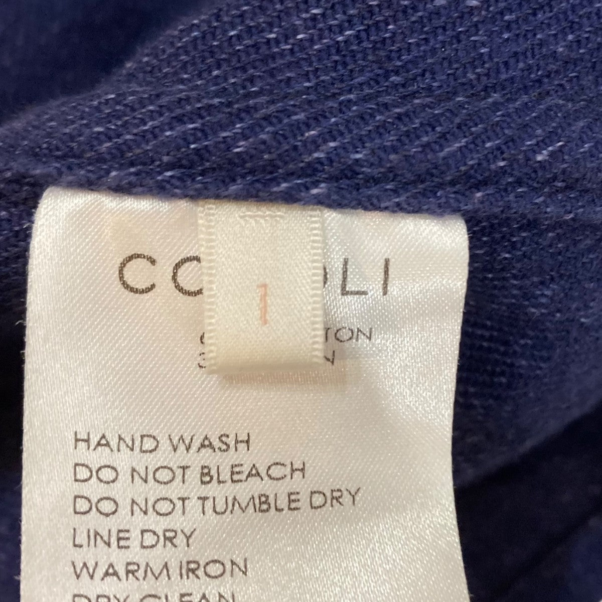 comoli スタンドカラージャケット フレンチブルー COMOLI フレンチブルースタンドカラージャケット