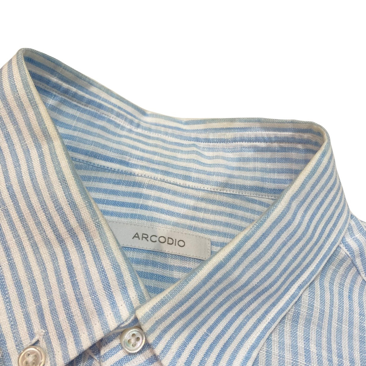 ARCODIO ストライプ長袖シャツ 古着・中古-4枚目のアイテム画像