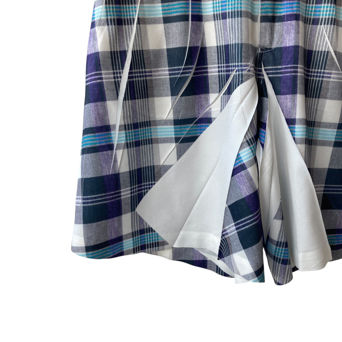 COMME des GARÇONS　ハーフパンツ　チェック柄　再構築 COMME des GARCONS HOMME PLUS＞柄×チェックショートパンツ
