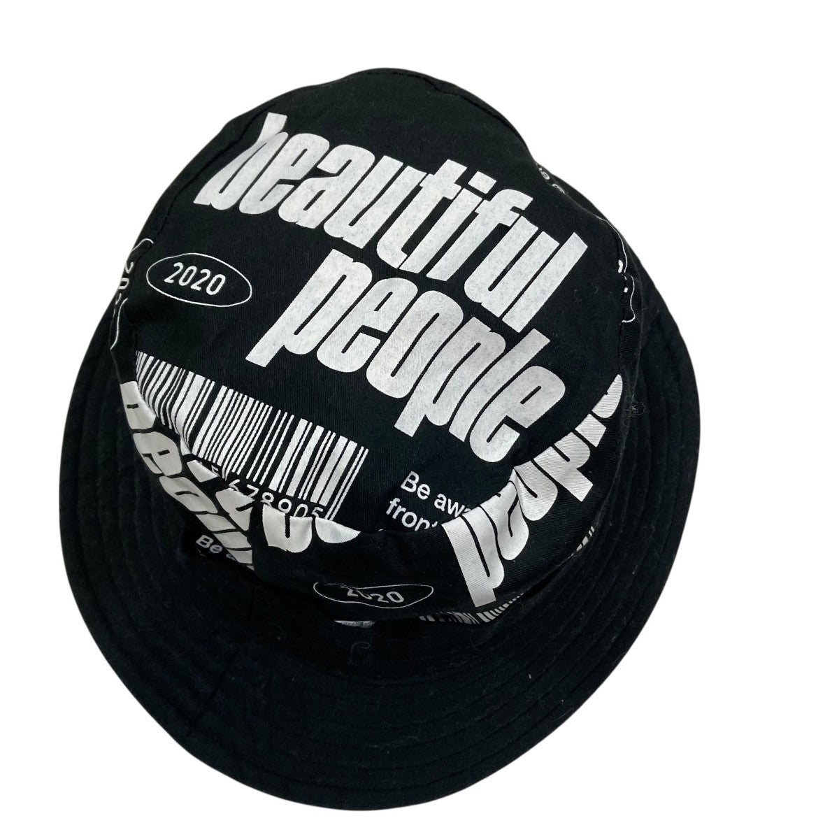 beautiful people ブラック バケットハット beautiful people バケットハット 黒 レザー風｜Yahoo!フリマ