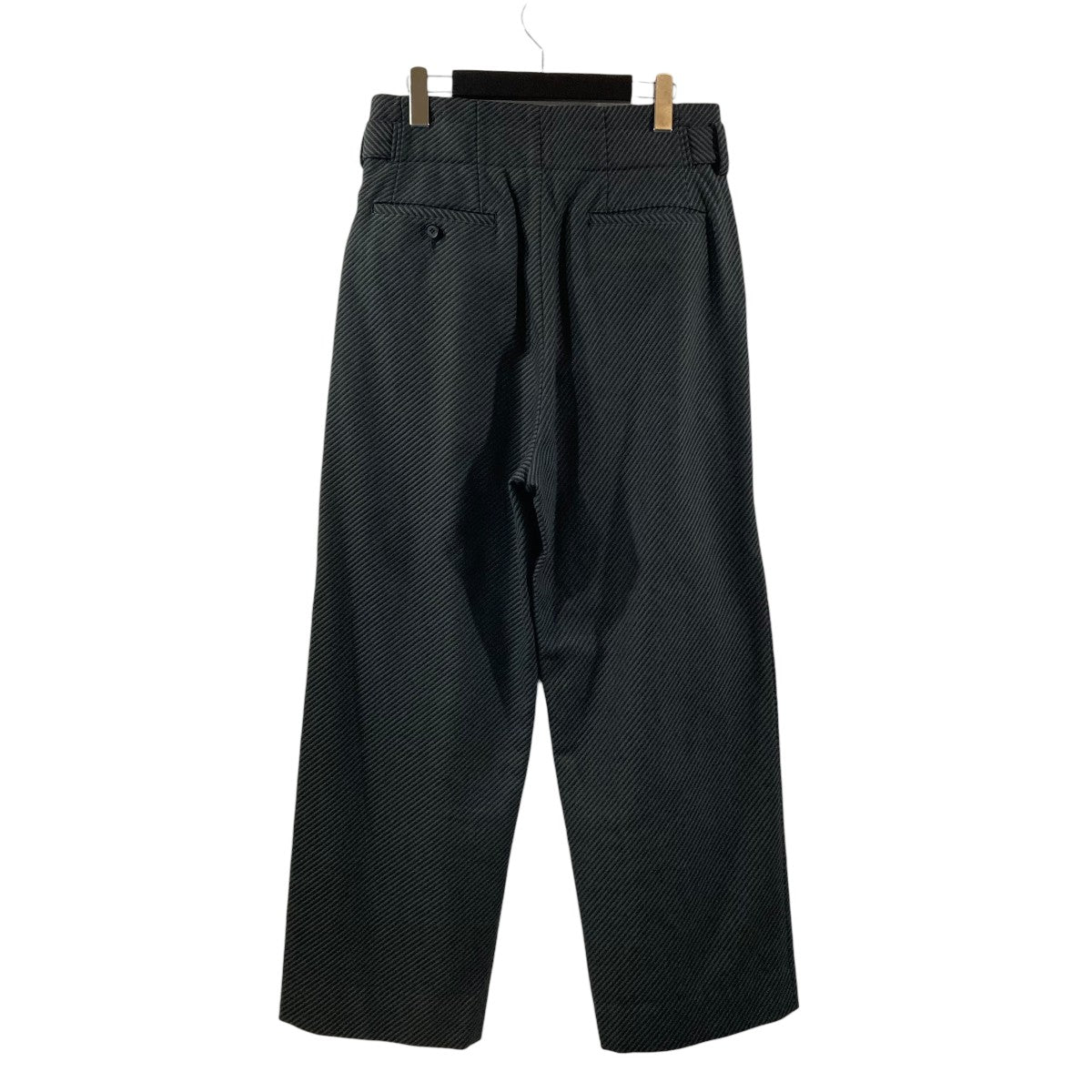 YOKE(ヨーク) DIAGONAL STRIPE HI-WAIST BELTED TOROUSERSパンツ