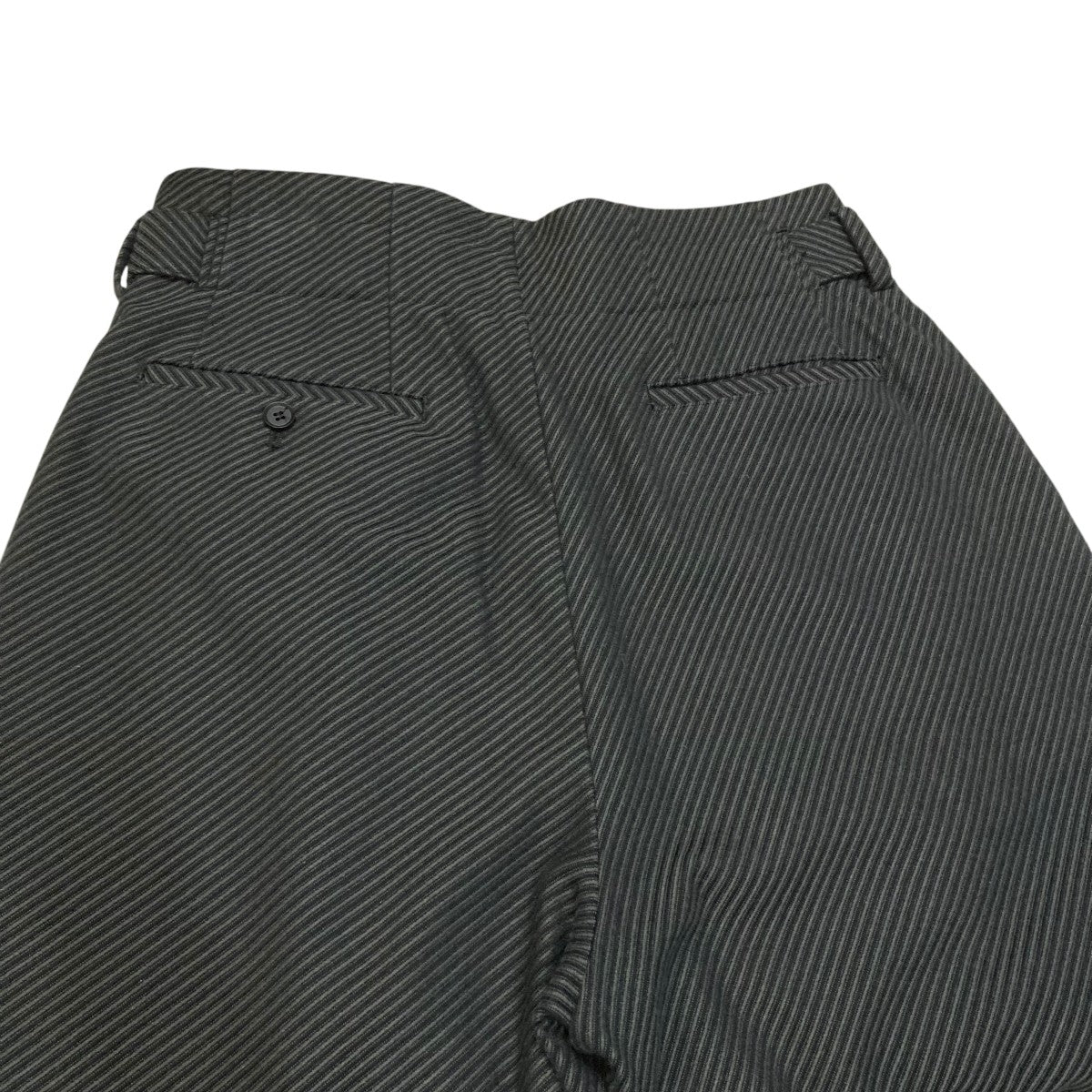 YOKE(ヨーク) DIAGONAL STRIPE HI-WAIST BELTED TOROUSERSパンツ