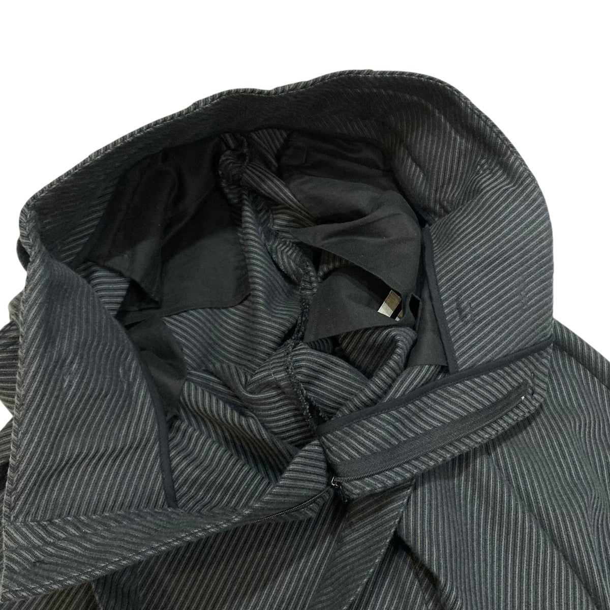 YOKE(ヨーク) DIAGONAL STRIPE HI-WAIST BELTED TOROUSERSパンツ