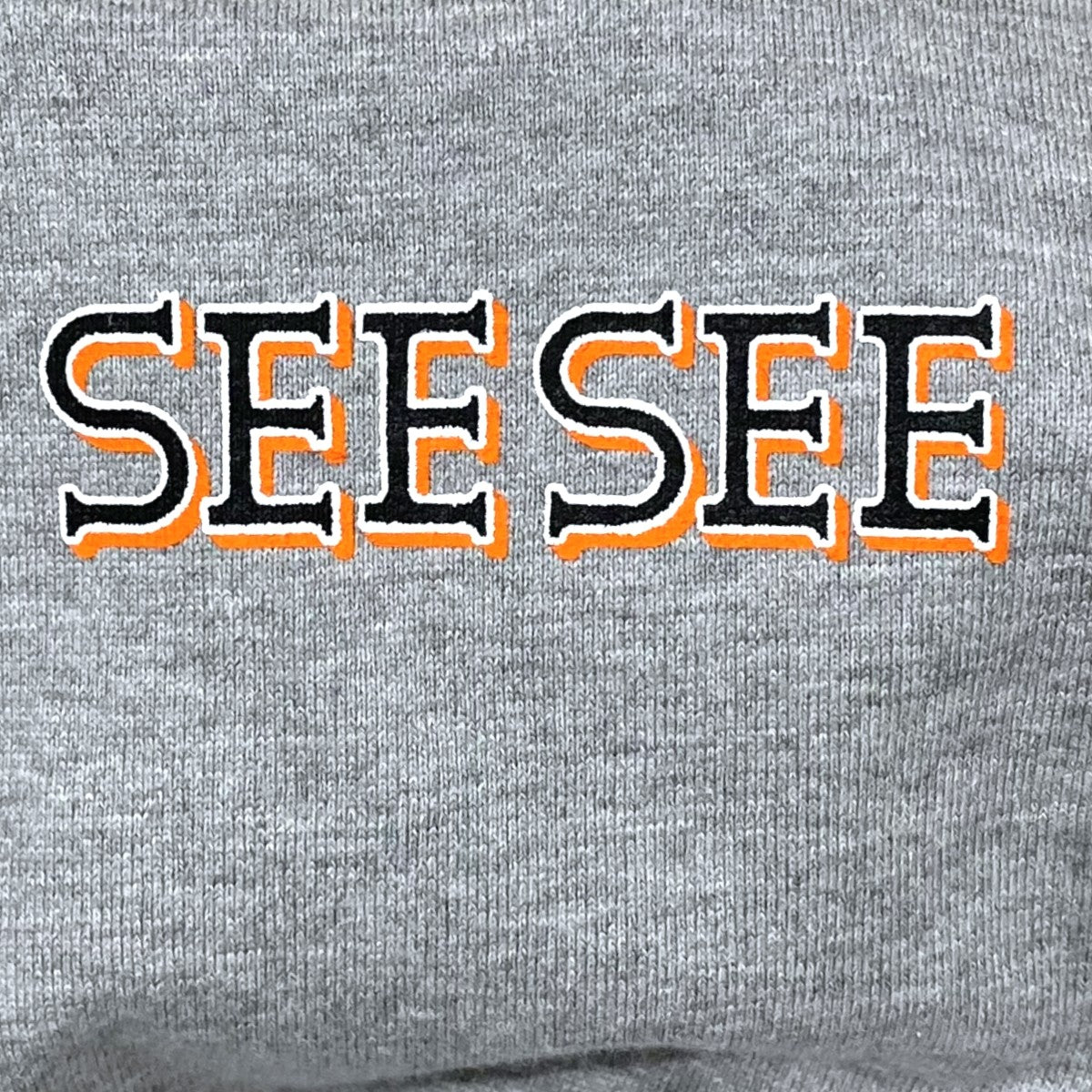 SEESEE TECH SUPER BIG FLAT SS T グレー　サイズM 2-2】SEE SEE SUPER BIG FLAT TECH TEE TREE CAMO LOGO【GREY