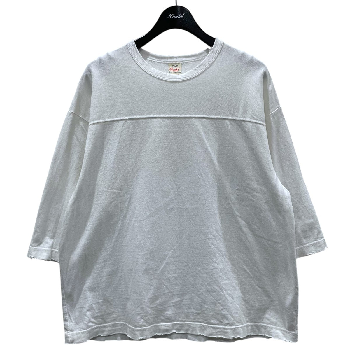 DAMAGE フットボールT GOLD(ゴールド) ダメージ加工フットボールTシャツ U．S COTTON