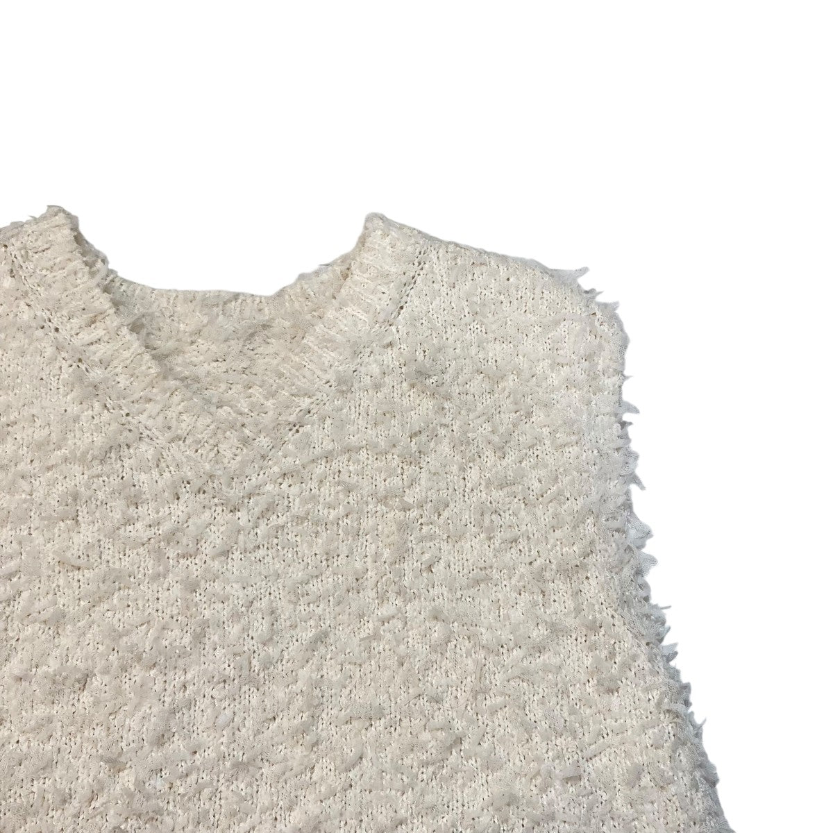 Mila Owen ミラオーウェン　フード付き　美品　ダウンベスト ホワイト Mila Owen（ミラオーウェン）の「フード付きパテッドフレンチ