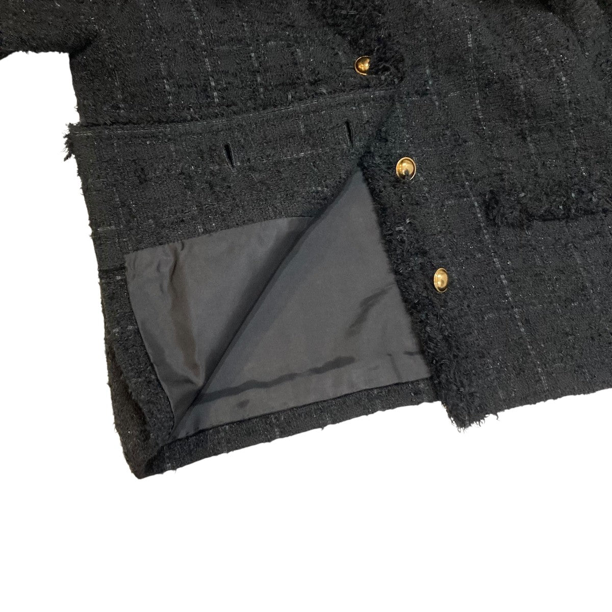 UNITED ARROWS(ユナイテッドアローズ) ファンシーツイード Vノーカラー