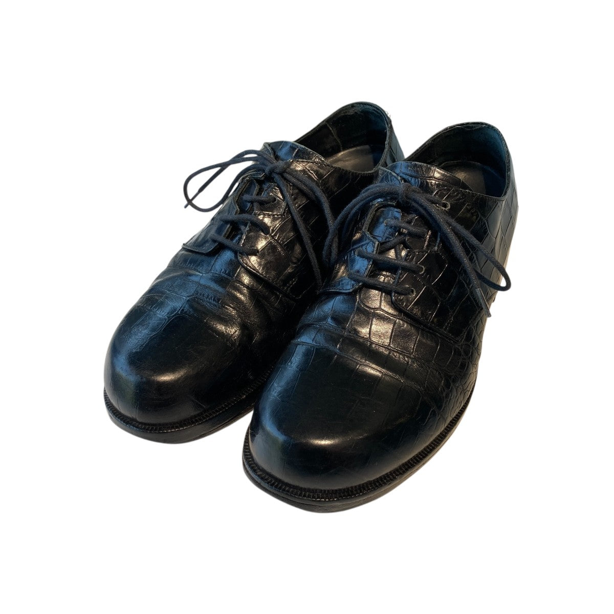 1017 ALYX 9SM LACE UP LOWクロコ型押しレザーシューズAAUSN006LE06 古着・中古-1枚目のアイテム画像