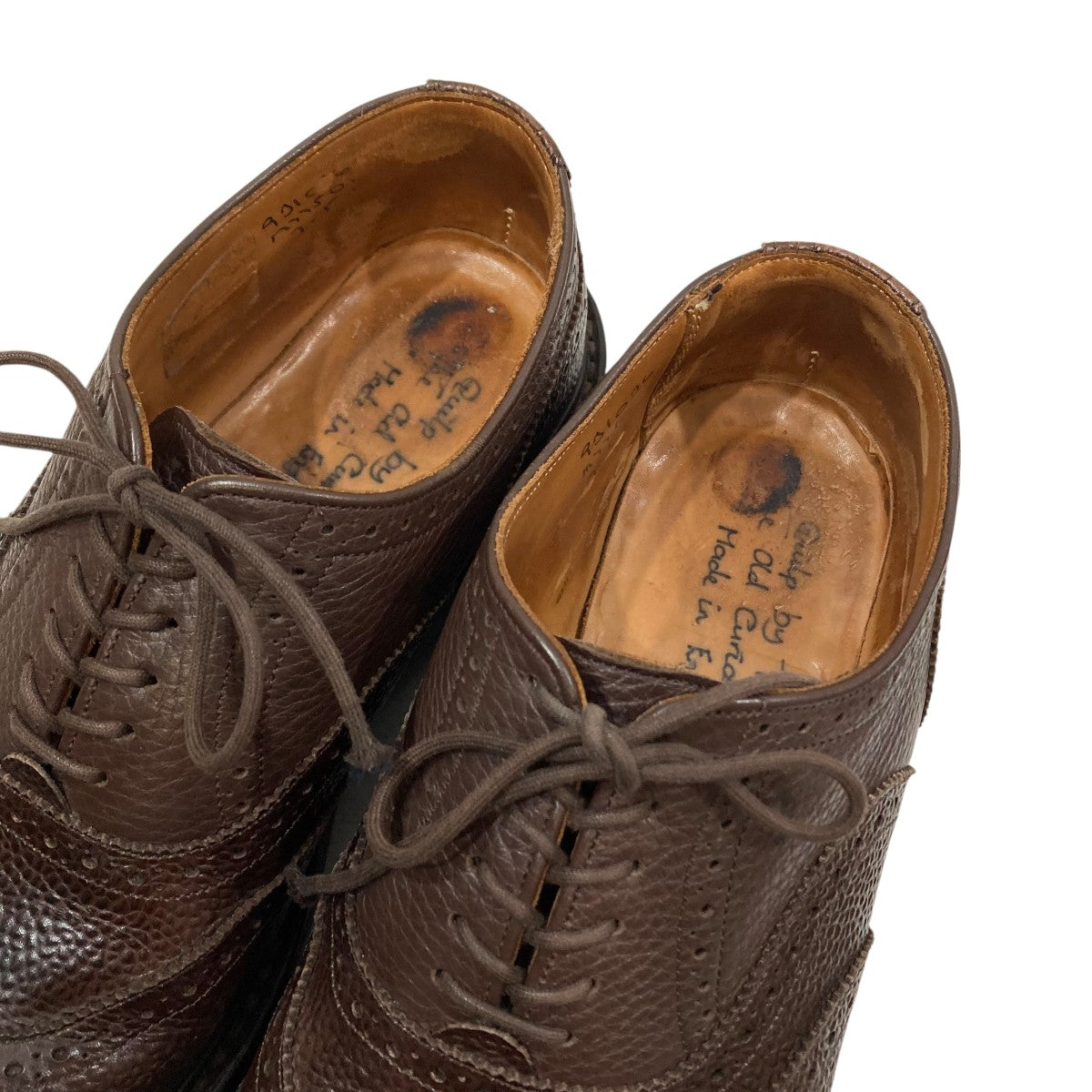 quilp クイルプ　エナメルレザーシューズ QUILP by Trickers M7401 Oxford Shoe Black Box Calf | kado