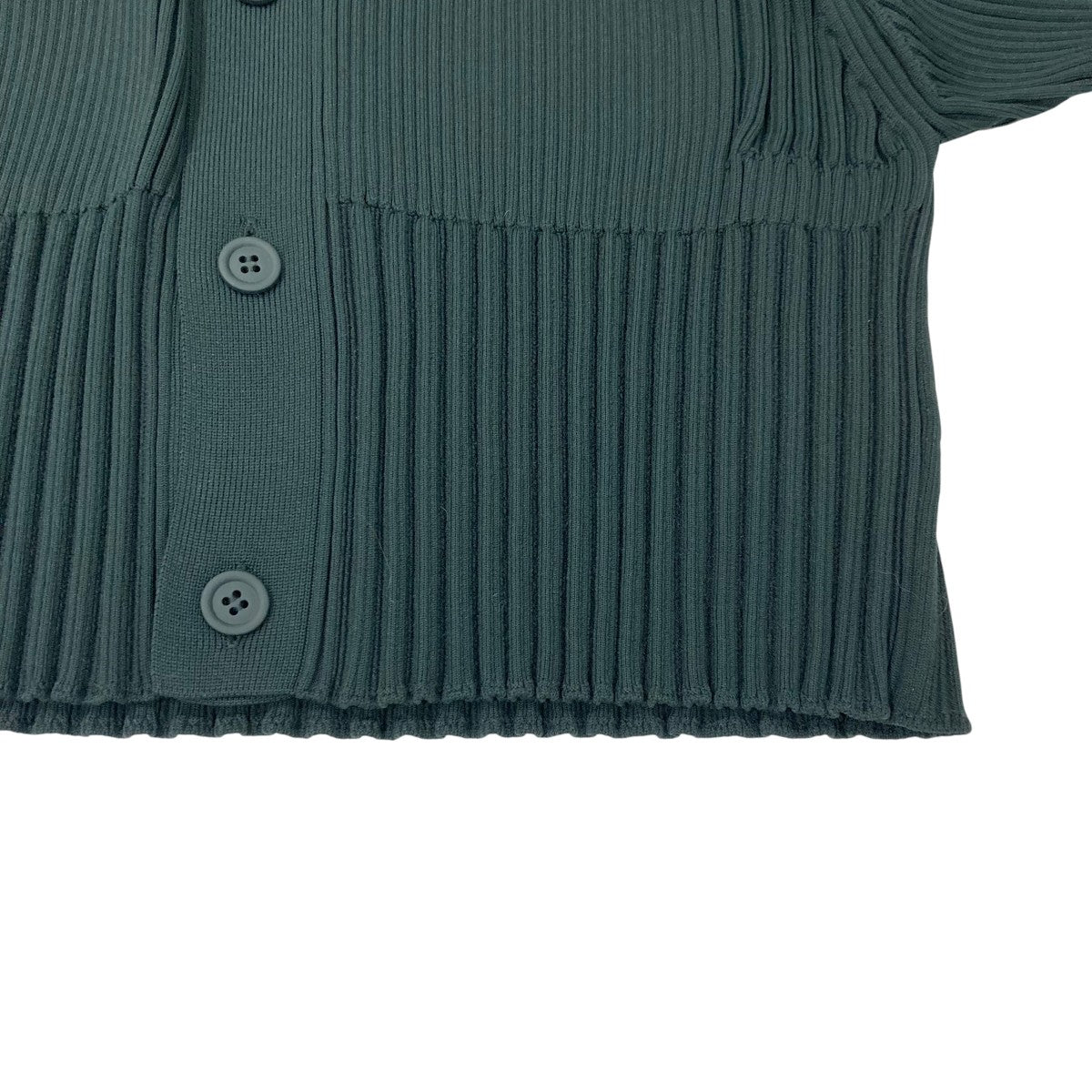 CFCL(シーエフシーエル) FLUTED CROPPED SHIRT CARDIGANリブニット