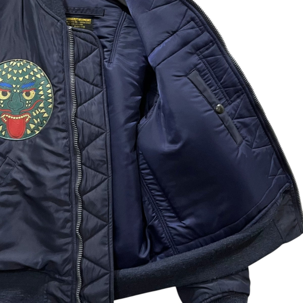 ジップアップ中綿ジャケット MA-1フライトジャケットジャケット SPORTSWEAR MA-1 BR10981BF
