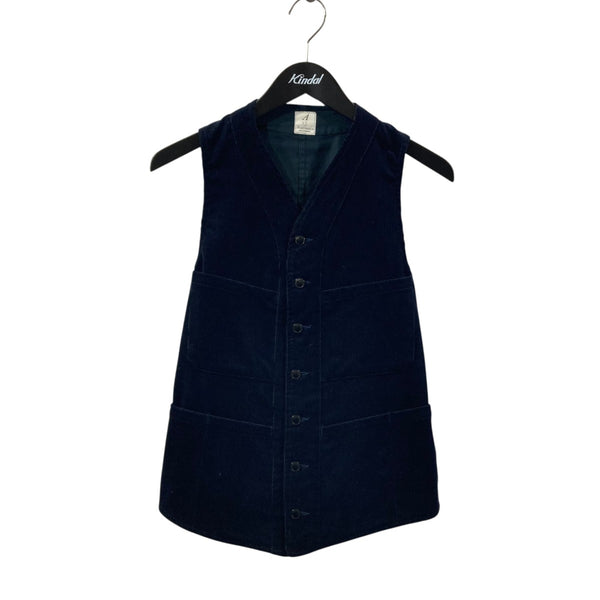 アナトミカ　サガンベスト Lブラック　ネイビー SAGAN VEST / ENGLISH MOLESKIN | ANATOMICA SAPPORO アナトミカ札幌