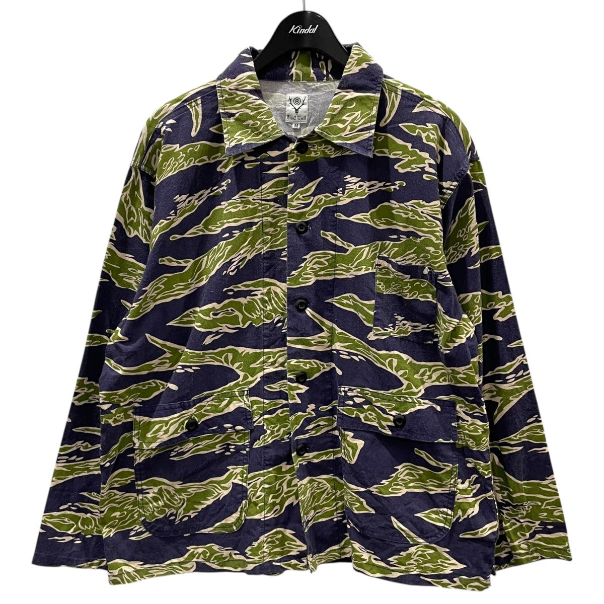 カインドオルオンライン 総柄シャツジャケット Hunting Shirt - Flannel Pt． ハンティングシャツ フランネルプリント KP849 古着・中古-1枚目のアイテム画像