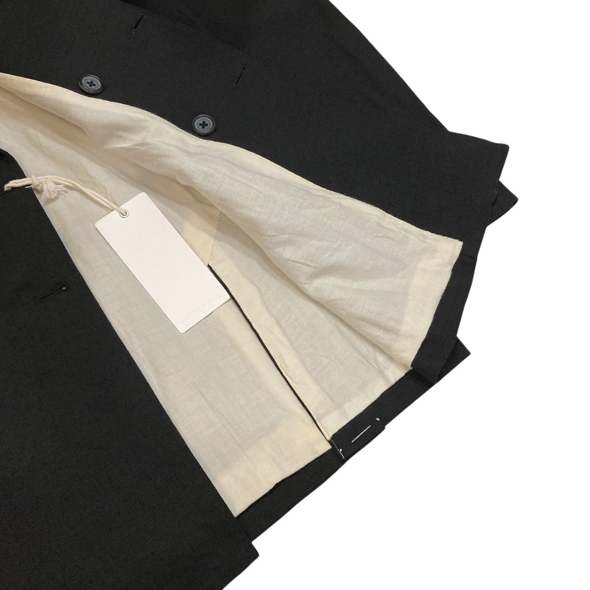 maatee&sons ブラックピンヘッドジャケット サイズ2 maatee&sons