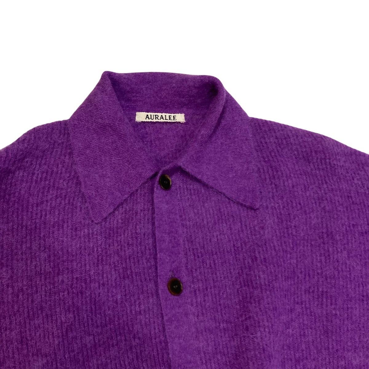 AURALEE(オーラリー) BABY SURI ALPACA SHEER KNIT SHIRT