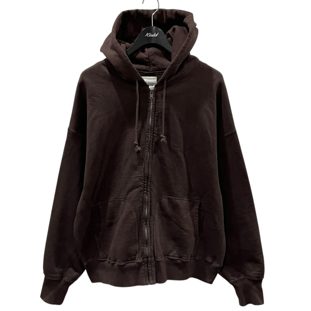 加工ジップアップパーカー ZIP SWEAT HOODIE ジップスウェットフーディ