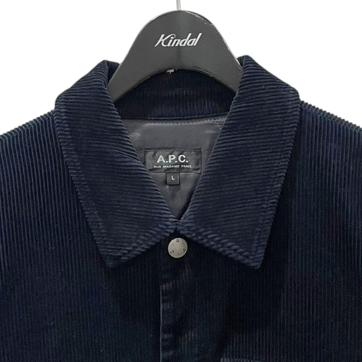 A．P．C．(アーペーセー) 中綿コーデュロイジャケット ネイビー サイズ