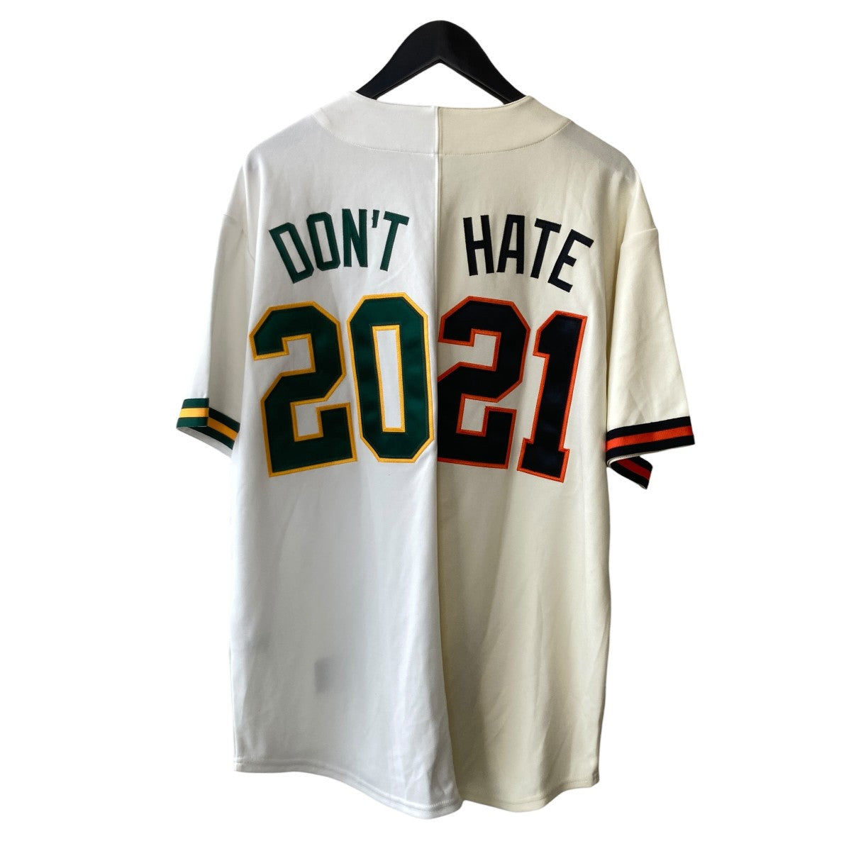 Supreme don’t hate baseball jersey半袖ベースボールジャージ 古着・中古-2枚目のアイテム画像