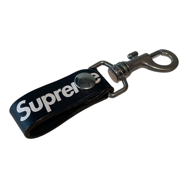 Supreme(シュプリーム) Leather Key Loopキーリング ブラック｜【公式