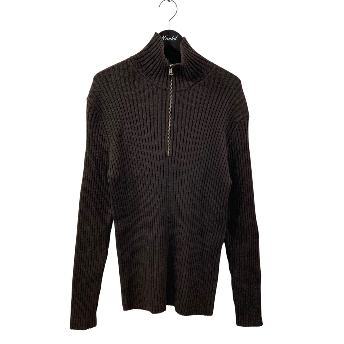 AURALEE(オーラリー) 21AWLAMB WOOL WIDE RIB HALF ZIPハーフ