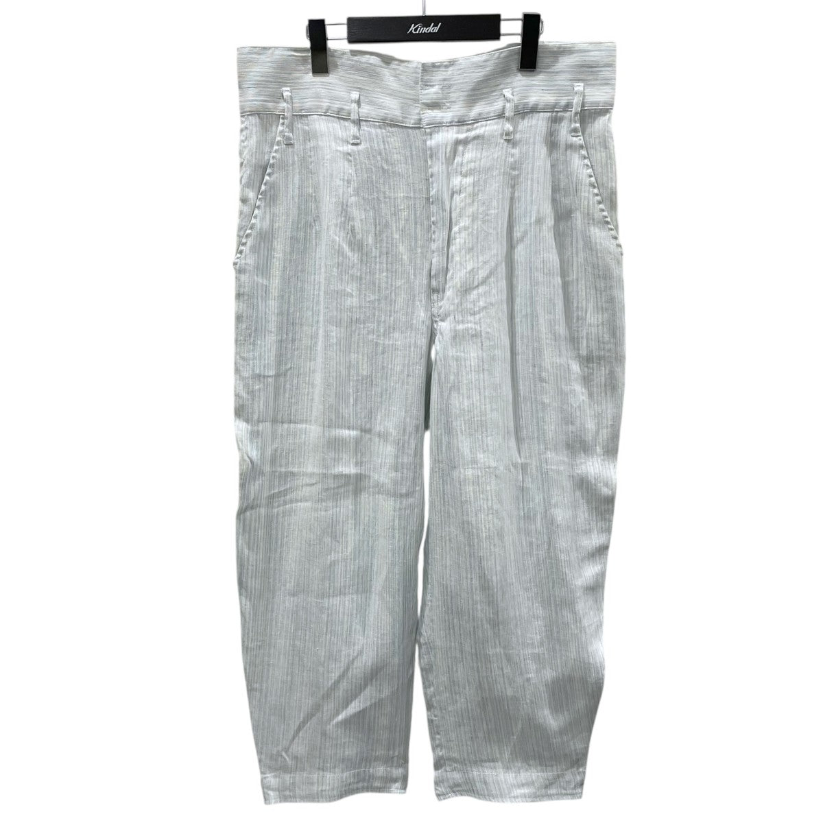 ストライプ柄リネンパンツ LINEN STRIPE CLASSIC THREE PIECE PANTS リネンストライプクラシックスリーピースパンツ