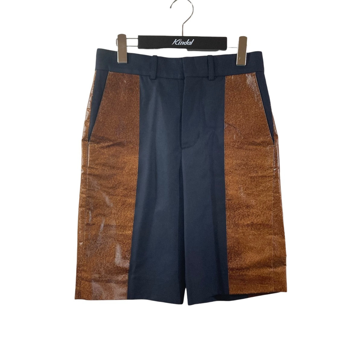 Panel shorts Navyハーフパンツ