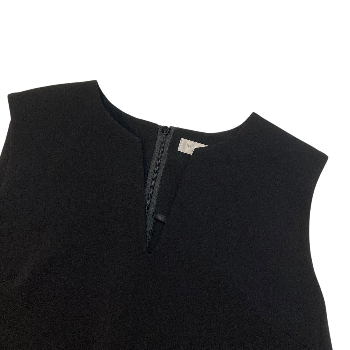 ブルクロスティアードフレアベストノースリーブTシャツF343-003