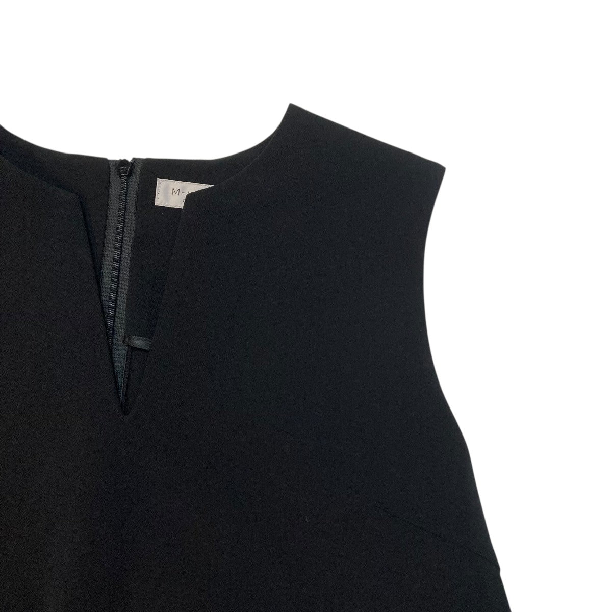 ブルクロスティアードフレアベストノースリーブTシャツF343-003