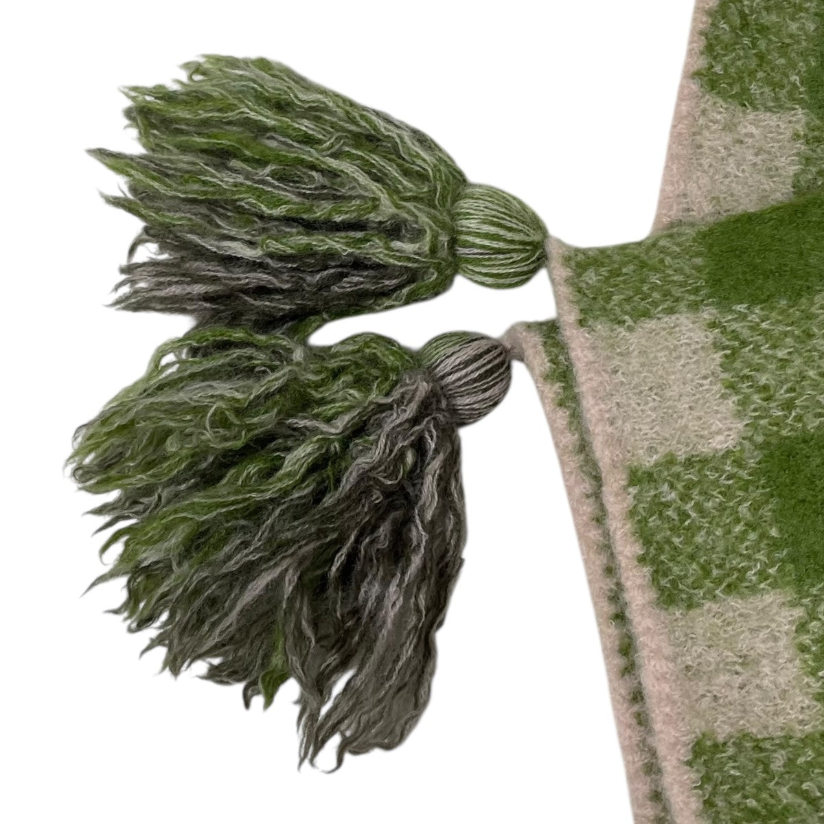 45R(フォーティファイブアール) 縮絨ギンガムジャカードのポンチョ