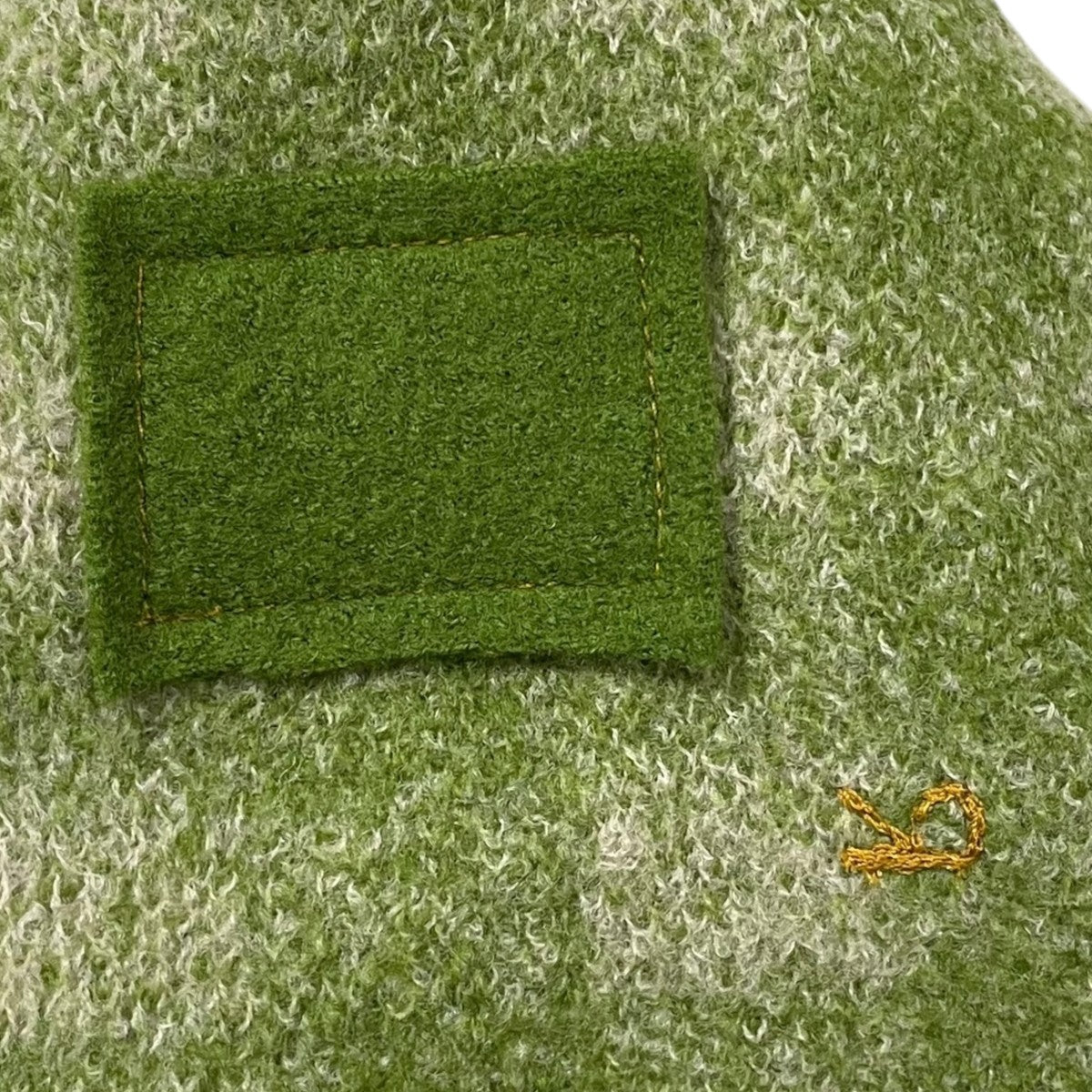 45Rフォーティファイブアール縮絨ギンガムジャカードのポンチョ　定価42900円 45Rフォーティファイブアール縮絨ギンガムジャカードのポンチョ 定価