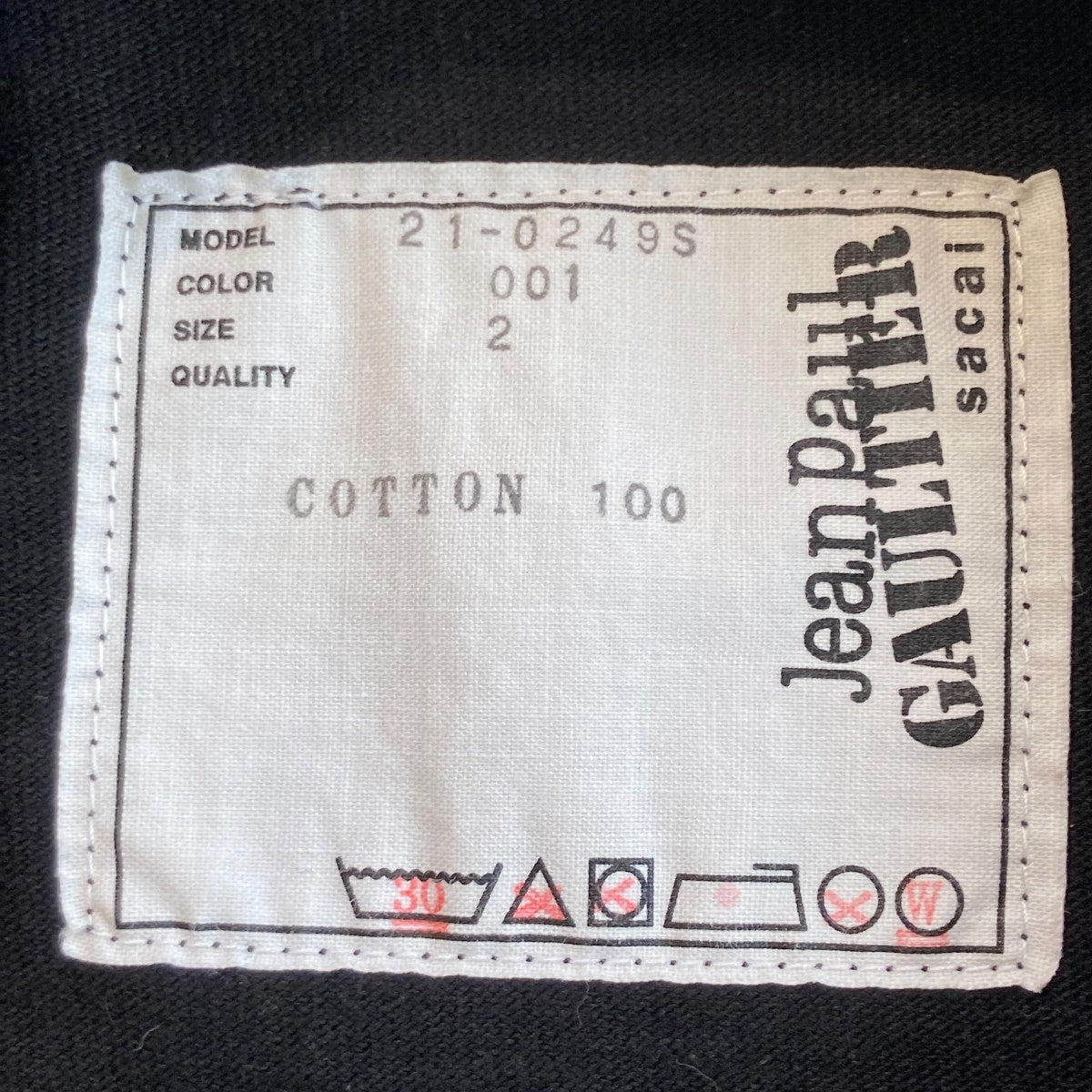 sacai×Jean Paul GAULTIER 半袖Tシャツ21-0249S 古着・中古-5枚目のアイテム画像
