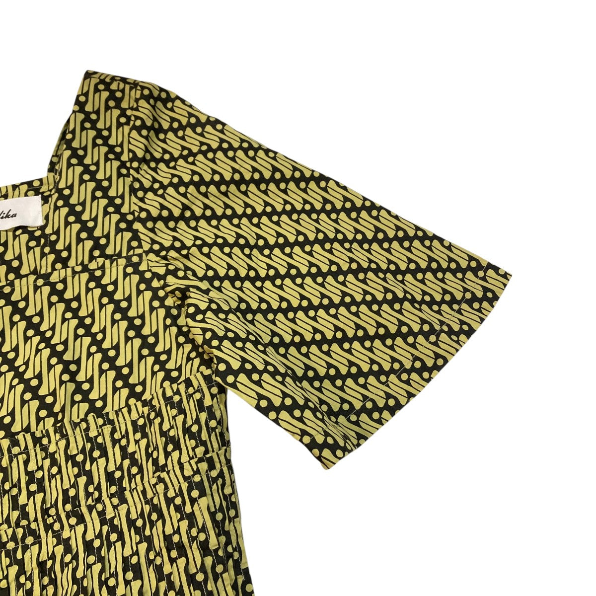 Geometric Pattern Sleeve Dress半袖ワンピース020441SK2