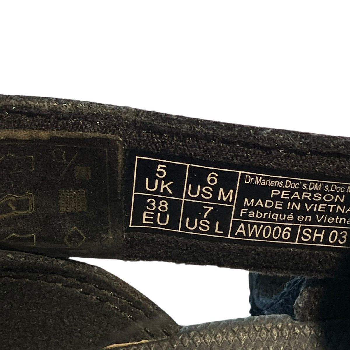 Dr．Martens TRACT PEARSON BLACK Kiev+WEBBINGサンダル27298001 古着・中古-6枚目のアイテム画像