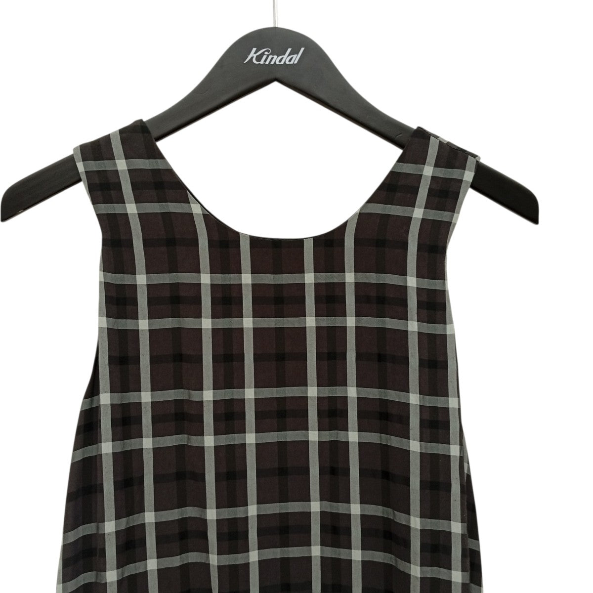 BEAUTY＆YOUTH UNITED ARROWS チェックノースリーブワンピース1626-104-4107 古着・中古-6枚目のアイテム画像