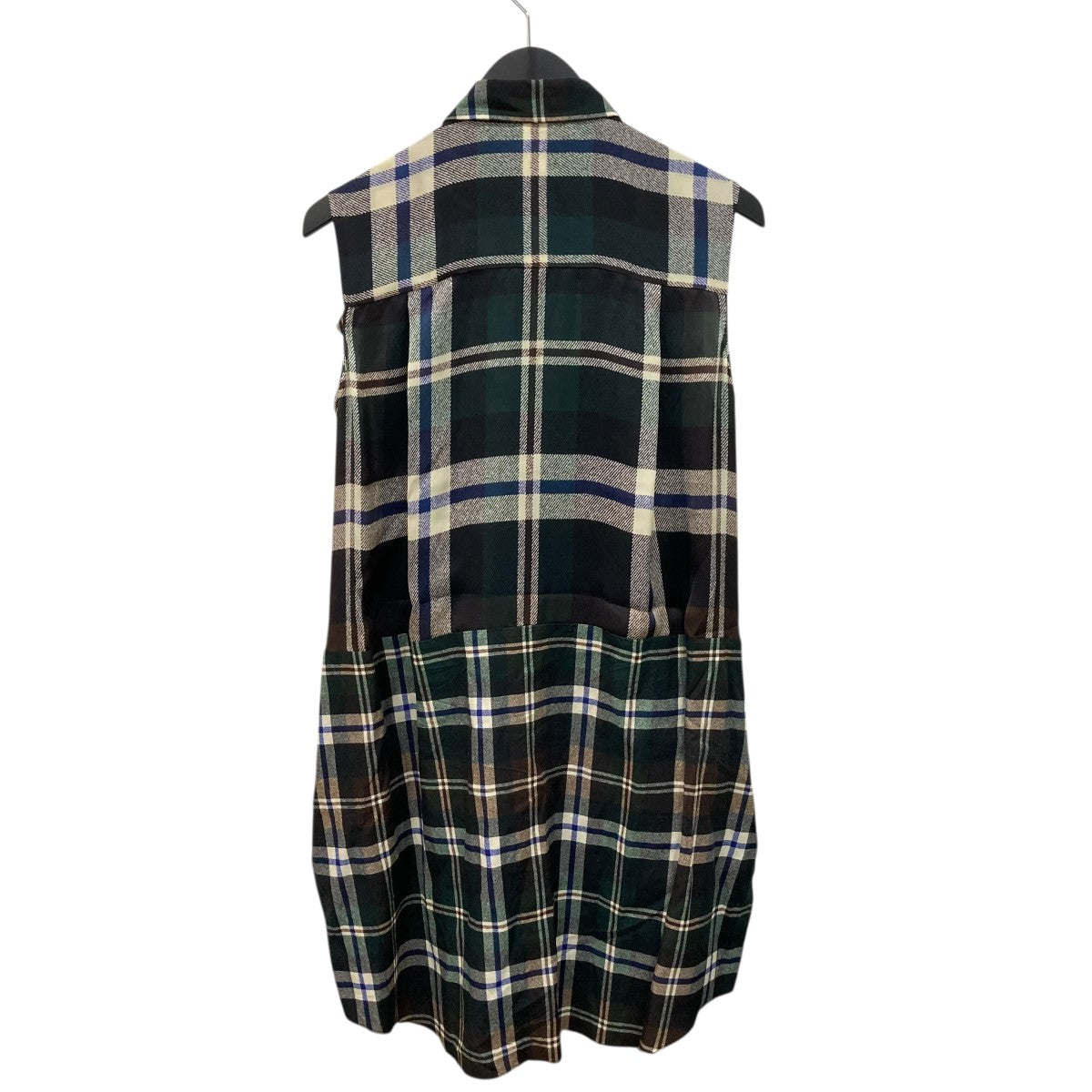 sacai Plaid Print Dressノースリーブワンピース25-07889 古着・中古-3枚目のアイテム画像