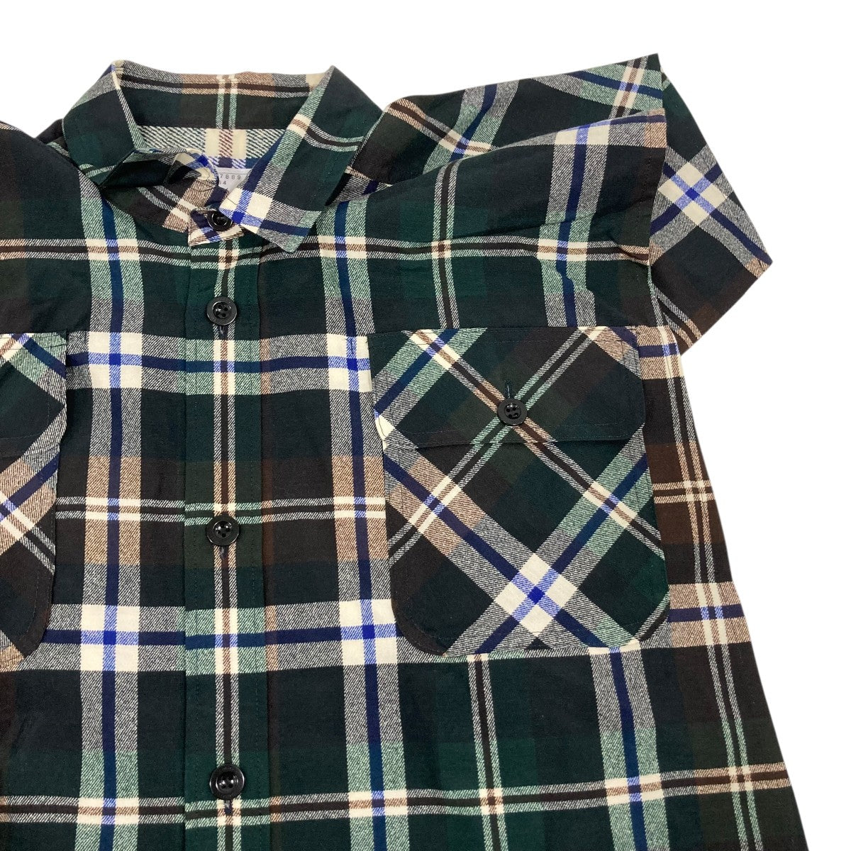 sacai Plaid Print Dressノースリーブワンピース25-07889 古着・中古-4枚目のアイテム画像