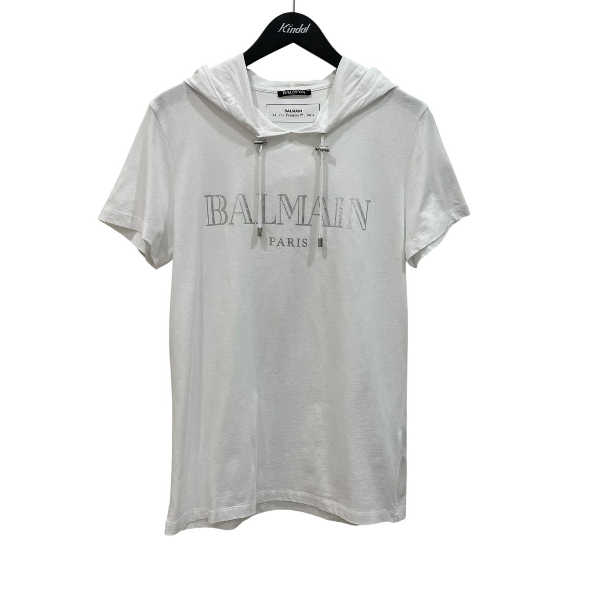 BALMAIN フード付TシャツRH1180I057 古着・中古-1枚目のアイテム画像