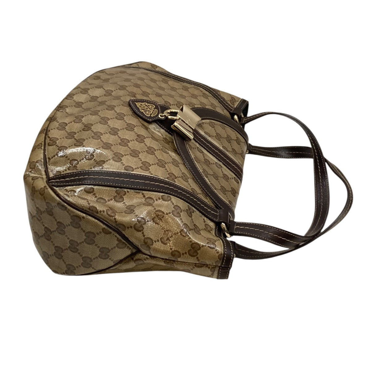 GUCCI(グッチ) GGクリスタル コーティングキャンバストート