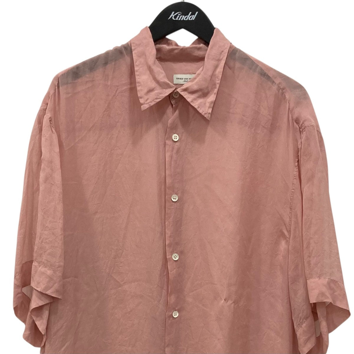 DRIES VAN NOTEN Silk Shirt半袖シャツ 古着・中古-2枚目のアイテム画像