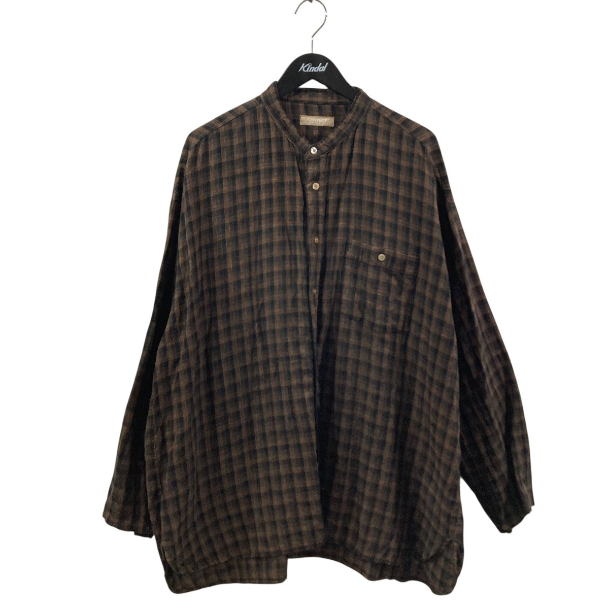 CONFECT(コンフェクト) 2025SS チェック バンドカラーシャツ 02251