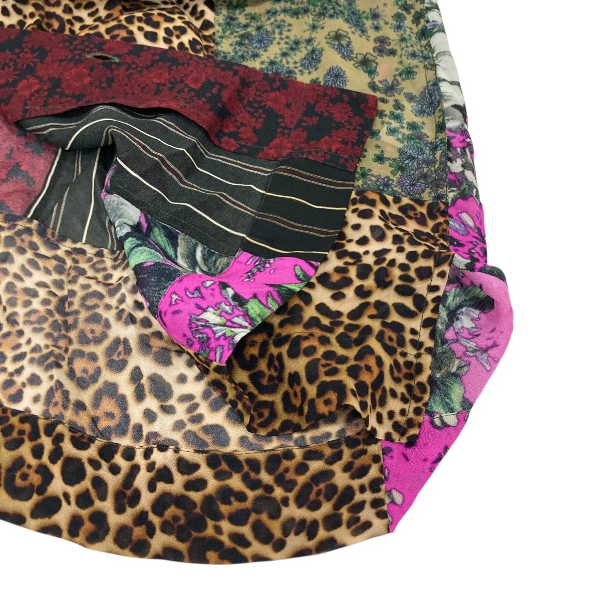 DRIES VAN NOTEN パッチワークプリント半袖シャツ 古着・中古-5枚目のアイテム画像