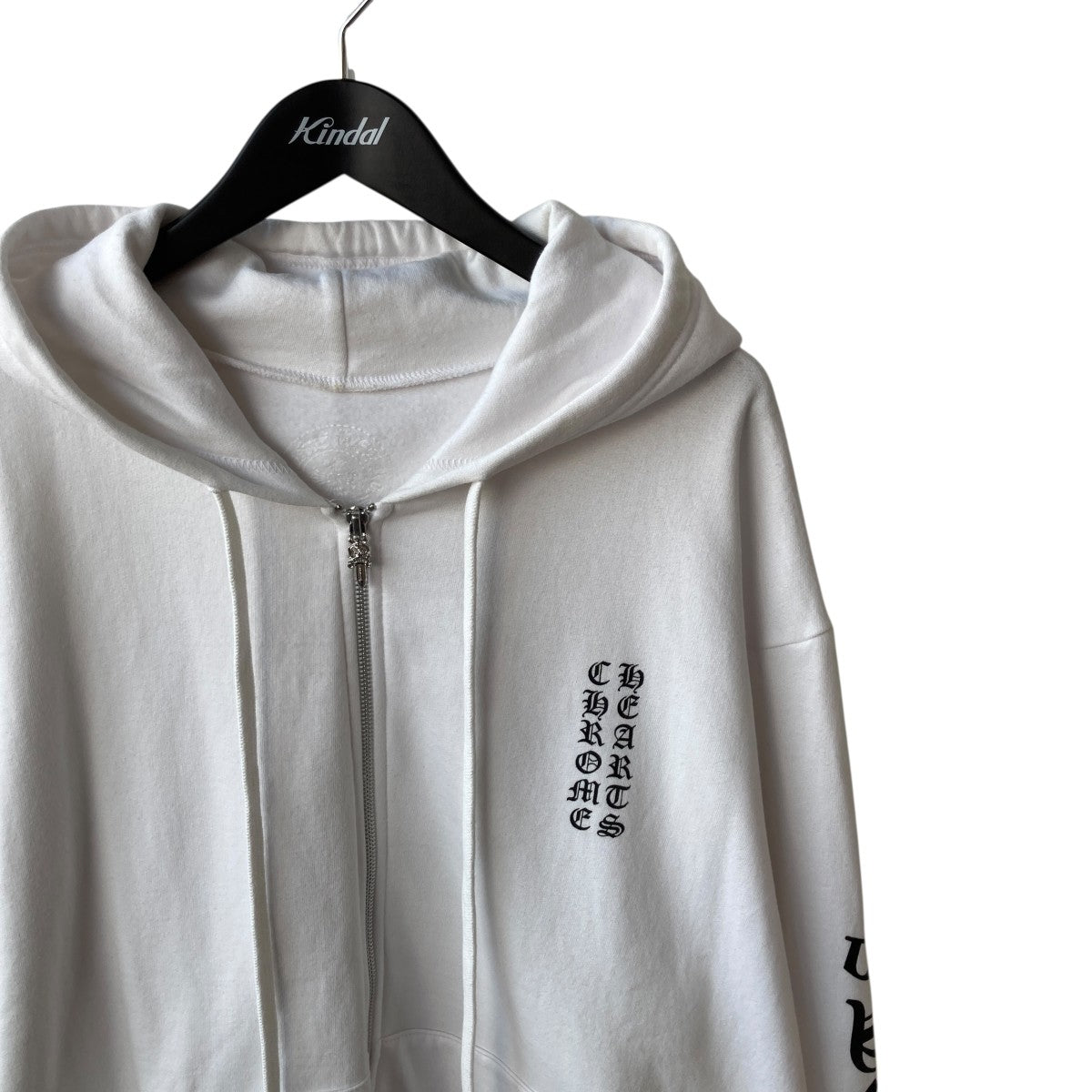 CHROME HEARTS SWTSHRT ダガージップアップパーカーホワイト CHROME HEARTS クロムハーツ ホワイト ダガージップパーカー CHROME