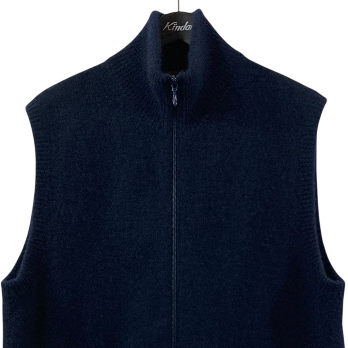 サイズ4 マーティーアンドサンズ カシミヤ 強圧縮 ジップベスト ネイビー MAATEE&SONS CASHEMERE 強圧縮 JIP VEST マーティーアンドサンズ