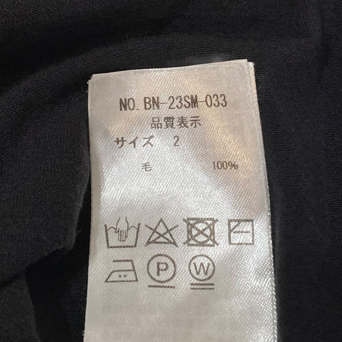 BATONER TROPICAL WOOL T-SHIRT BN-23SM-033 古着・中古-5枚目のアイテム画像