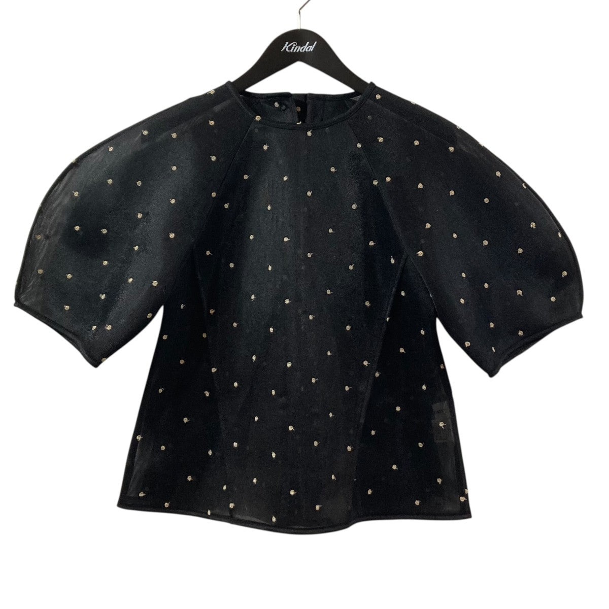 machatt シアーダンボールトップスドットブラウス 古着・中古-1枚目のアイテム画像