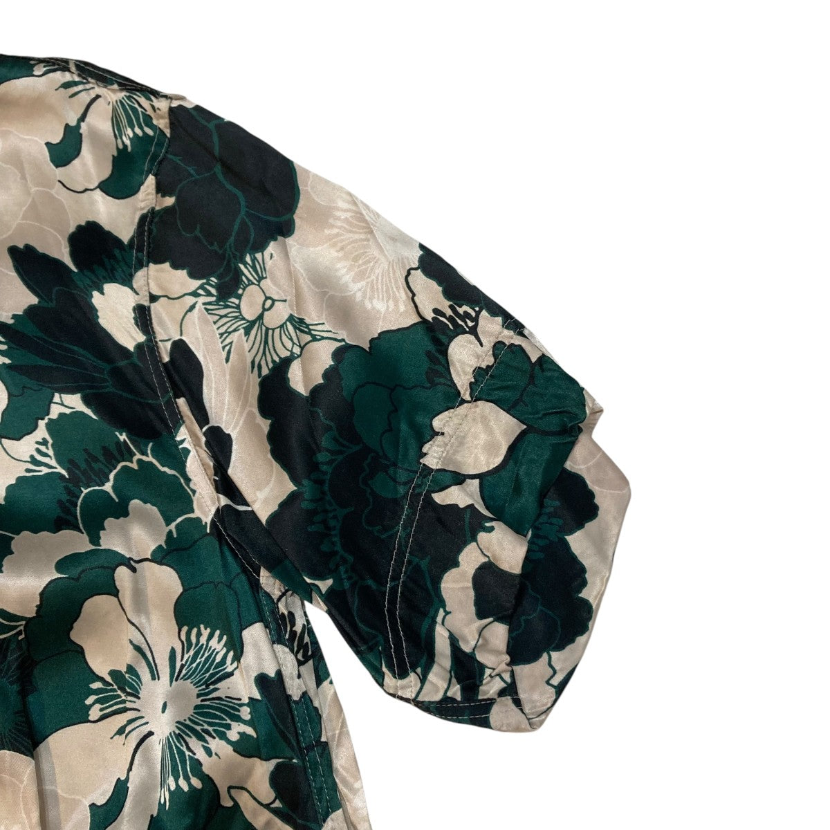 FLOWER PIRINT DRAPE BLOUSE半袖シャツ21SBL004