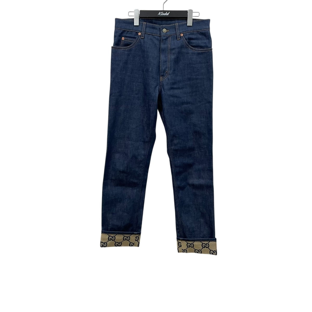 GUCCI(グッチ) 折り返し付き デニムパンツ700949 XDCEQ 700949 XDCEQ