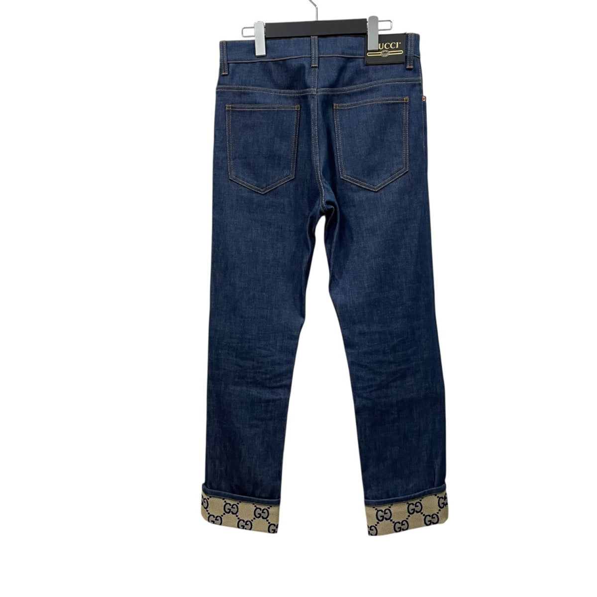 GUCCI(グッチ) 折り返し付き デニムパンツ700949 XDCEQ 700949 XDCEQ