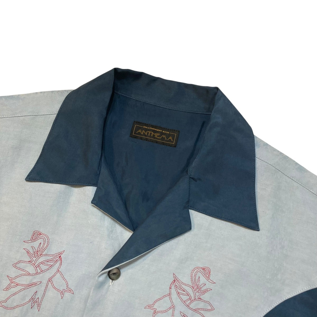 POWDERY CUPRA OPEN COLLOER SHIRTS半袖シャツA00141SH